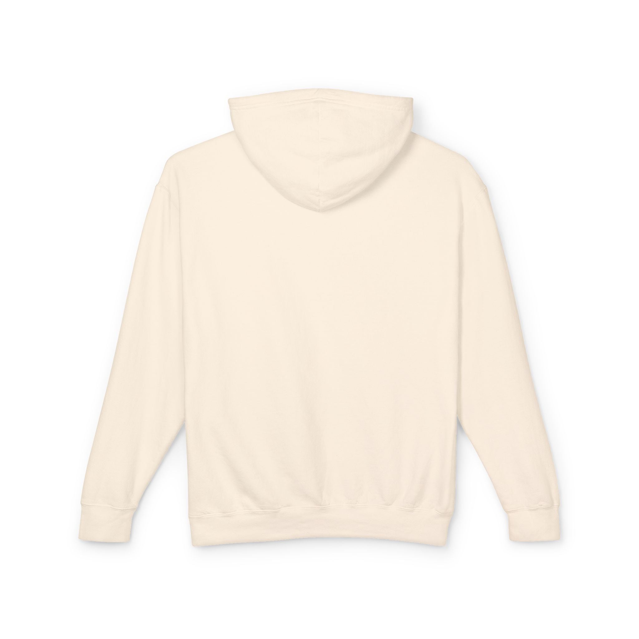 Beige hoodie on a white background