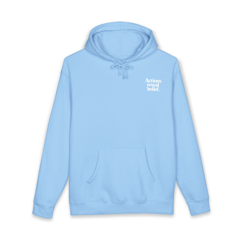 Blue Aqua Premium Heavyweight Comfort Hoodie front
