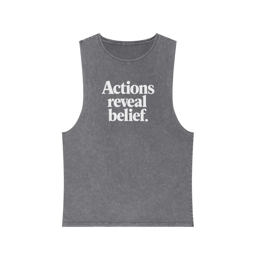Stonewash Tank Muscle Tank Top