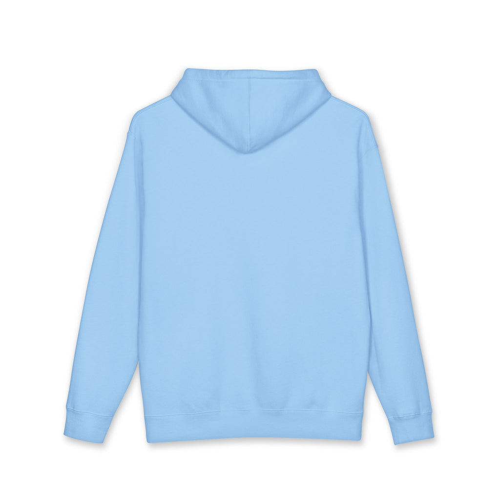 Blue Aqua Premium Heavyweight Comfort Hoodie back